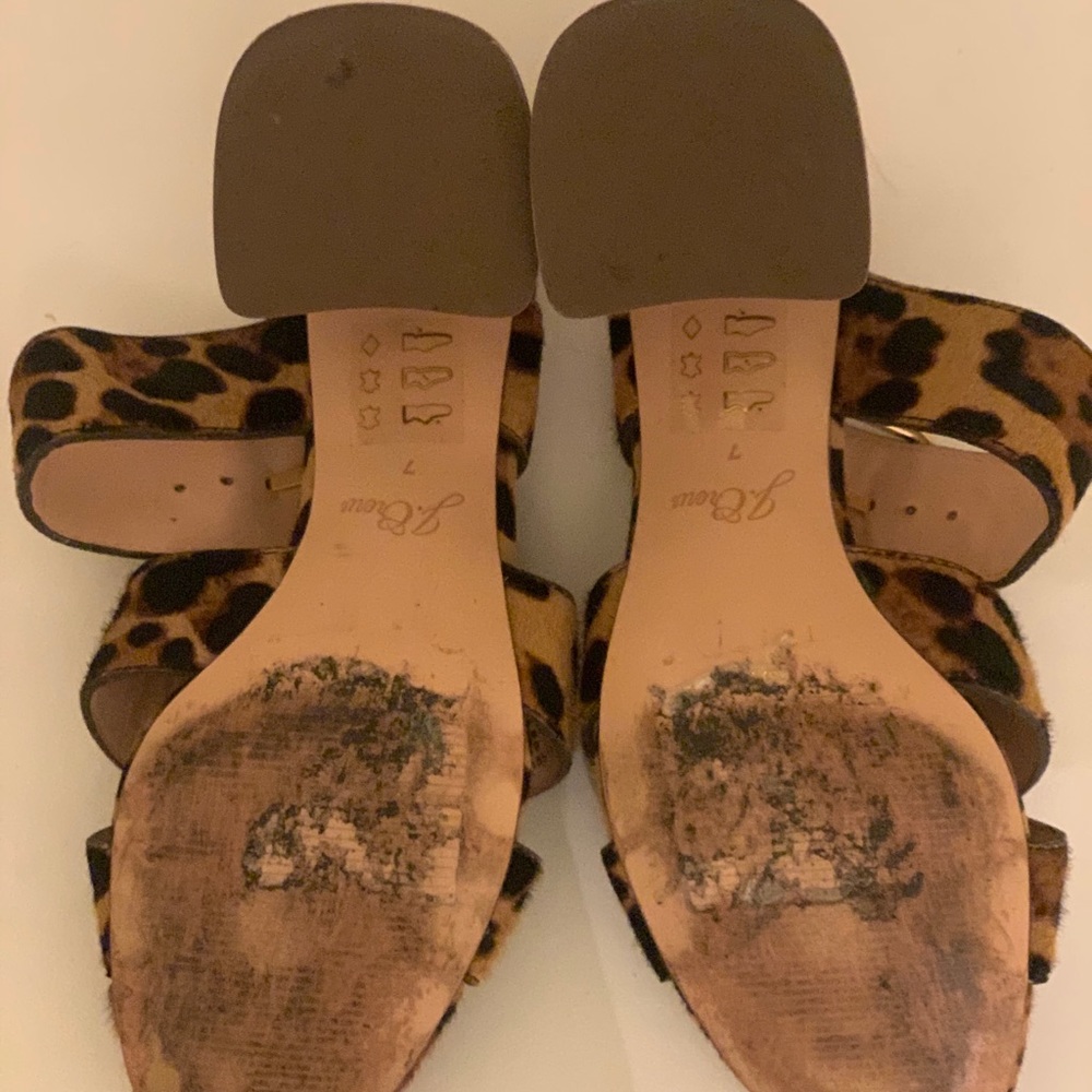 Leopard Print Sandals - Picture 3 of 3